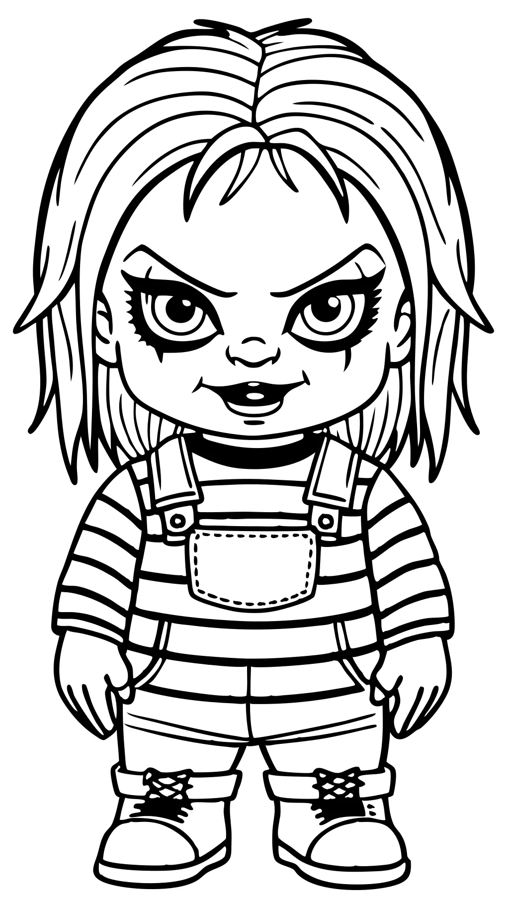 pages à colorier Chucky et Tiffany